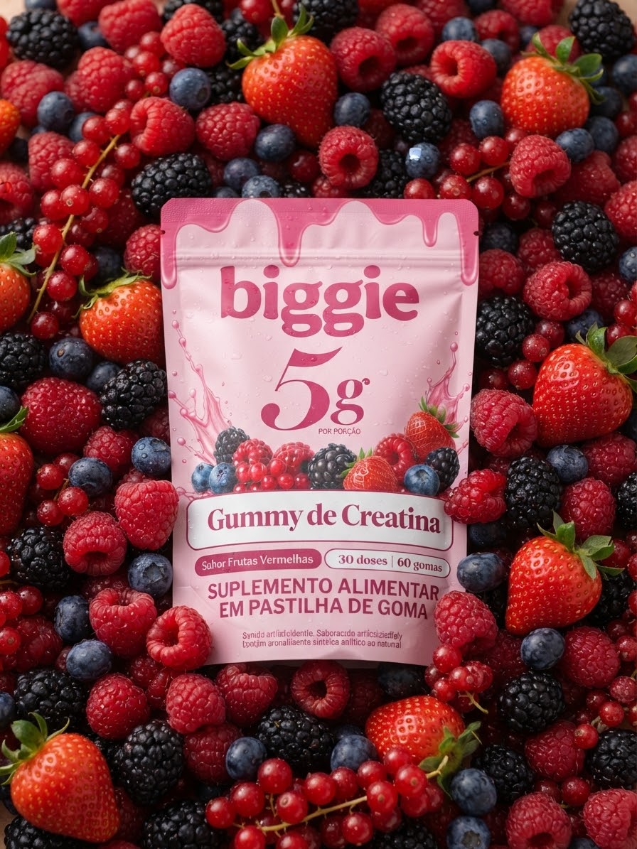 Gummy Creatina 5g Frutas Vermelhas