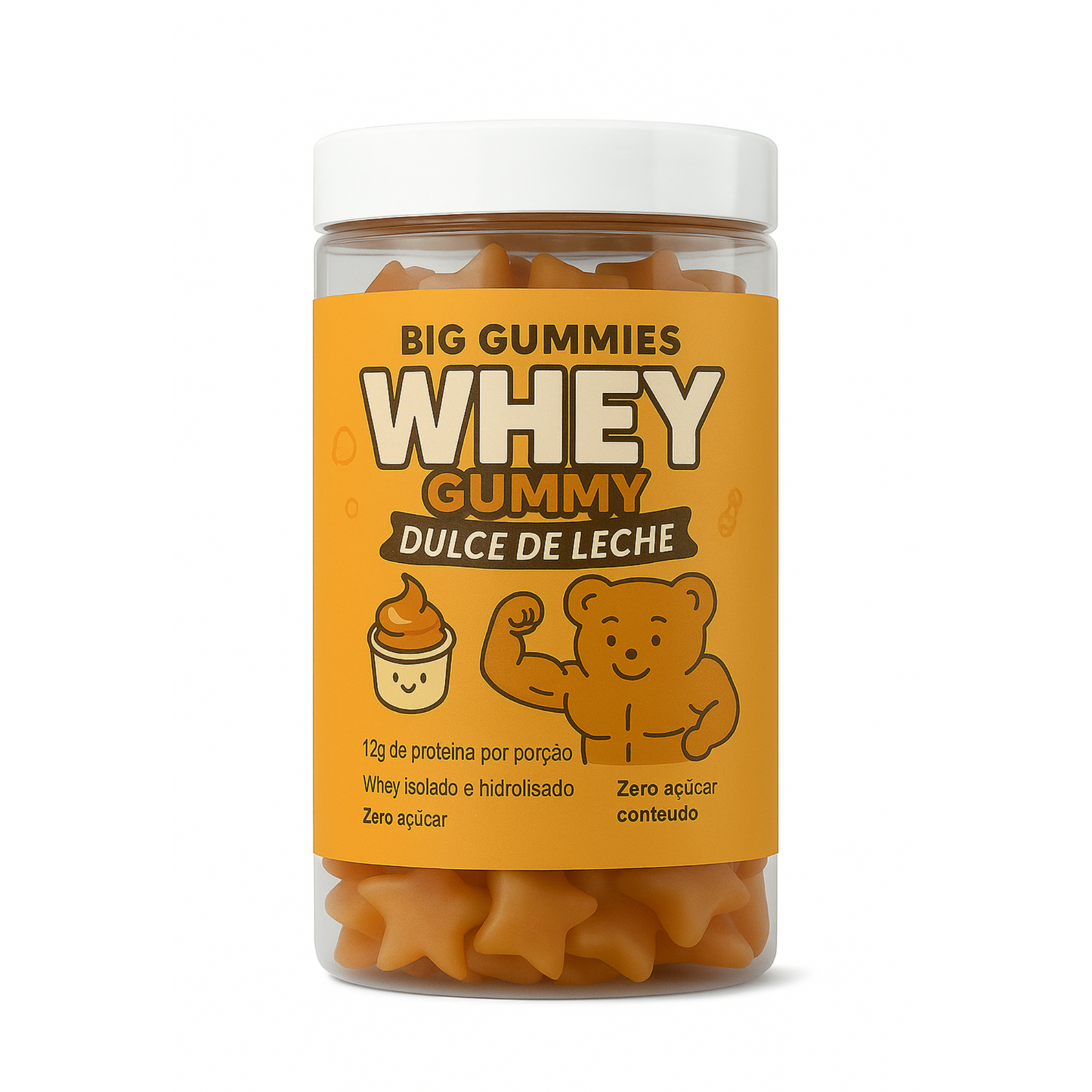 Gummy Whey Doce de Leite 120 gummies