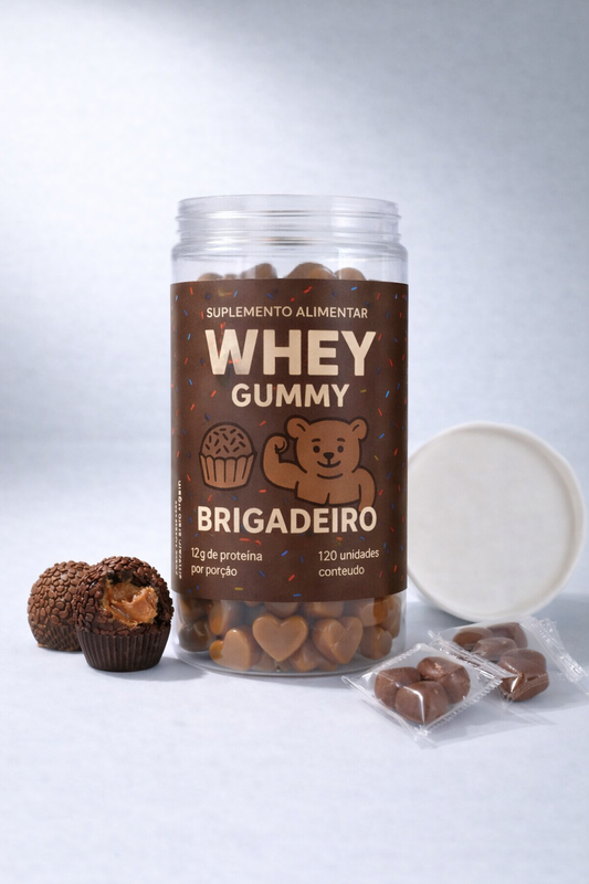 Gummy Whey Brigadeiro 120 gummies