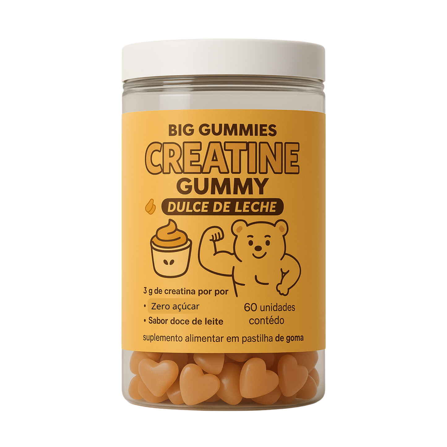 Gummy Creatina Doce de Leite 60 gummies