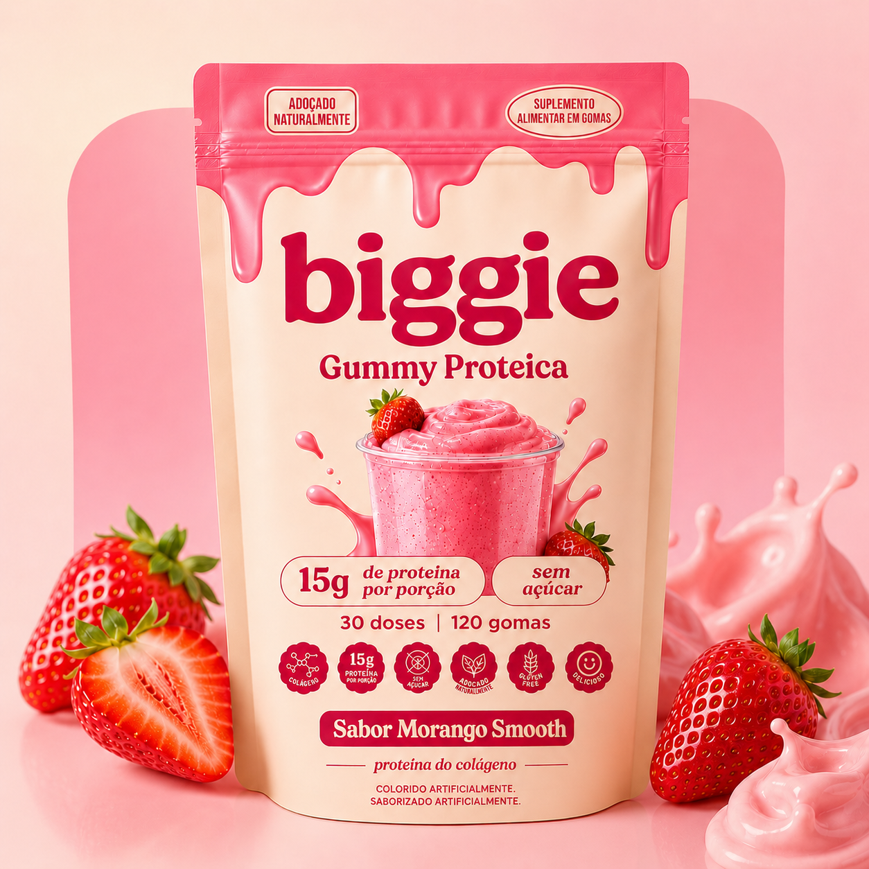 Biggie Gummy Proteica (120 Gomas) – 30 Doses